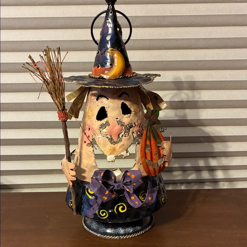 Whimsical Halloween Witch Lantern